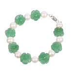 Armkette 7063 - Süßwasserperlen & Jade Armkette 7063 - Süßwasserperlen & Jade